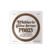 Corda Individual Guitarra Acústica D'Addario Phosphor Bronze PB023