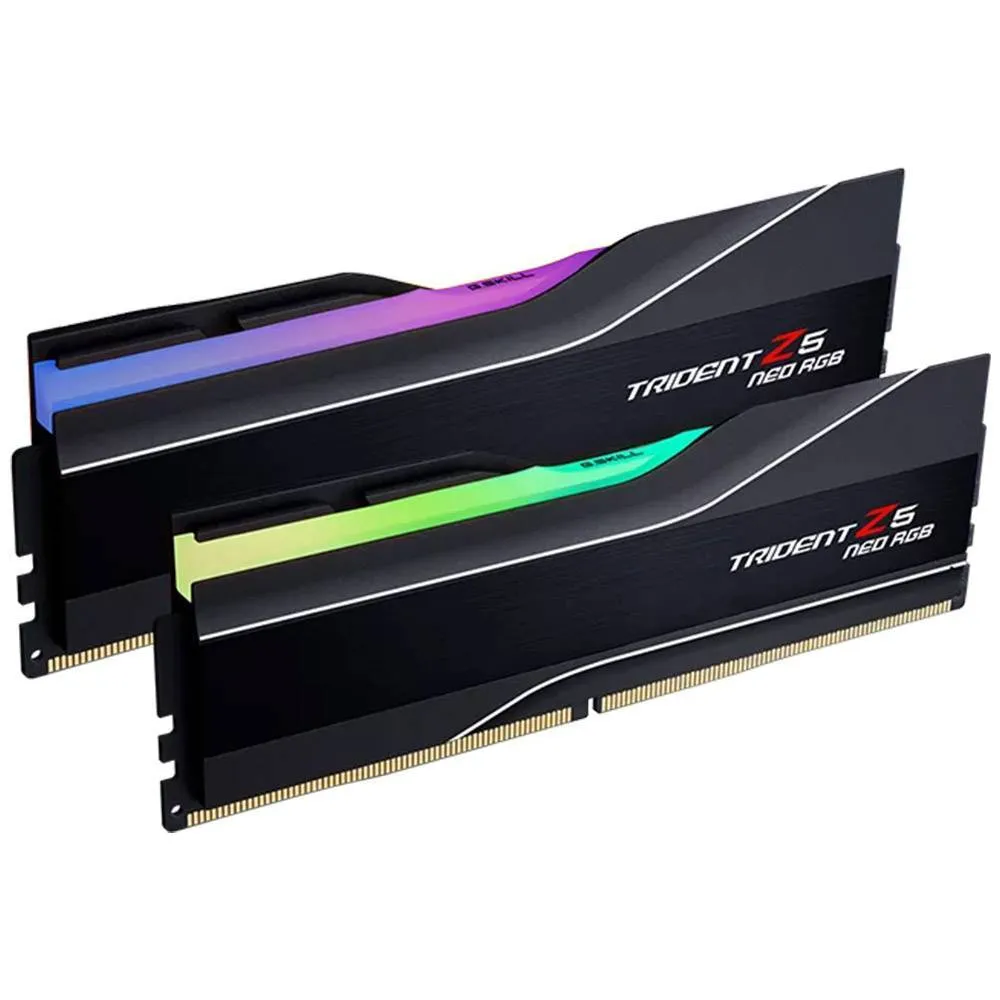 Memória RAM UDIMM G.SKILL Trident Z5 Neo RGB 32GB (2x16GB) DDR5-6000MHz (AMD Expo) CL26 (26-36-36-96) 1.45V Preta