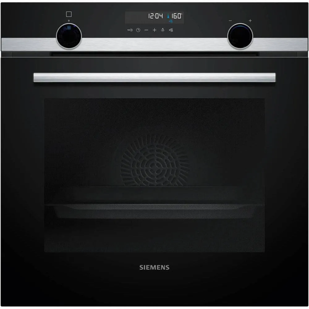 Forno Elétrico de Encastre Siemens iQ500 HB578GES3 Pirolítico + Hidrolítico 71 Litros A+ Inox/Preto