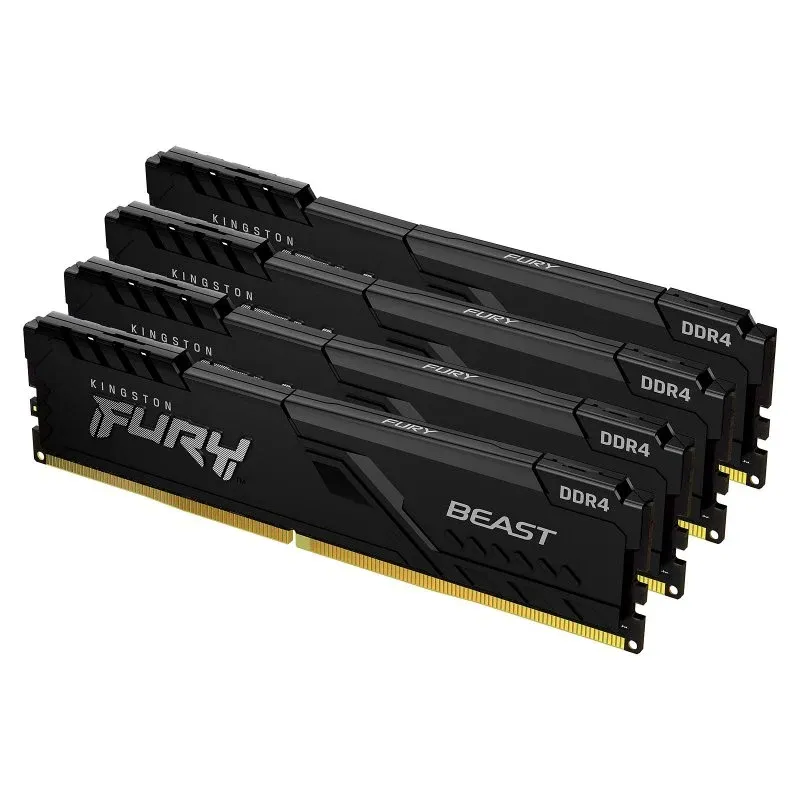 Memória RAM Kingston FURY Beast DDR4 3600 MHz 64GB 4x16GB CL18