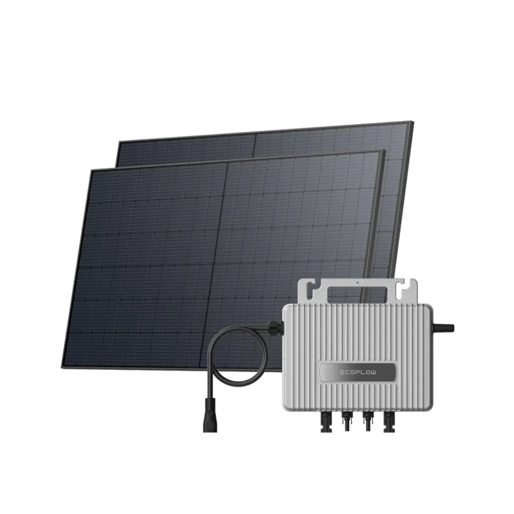 Sistema Solar Plug & Play EcoFlow STREAM - Microinversor STREAM + 2 x Painel Solar de 520W