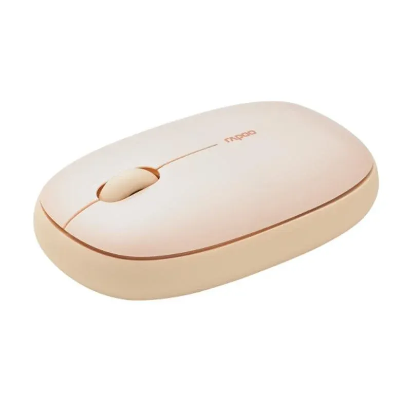 Ratão Rapoo M660 Silent RF Wireless Bluetooth 1300 DPI Bege Ambidestro