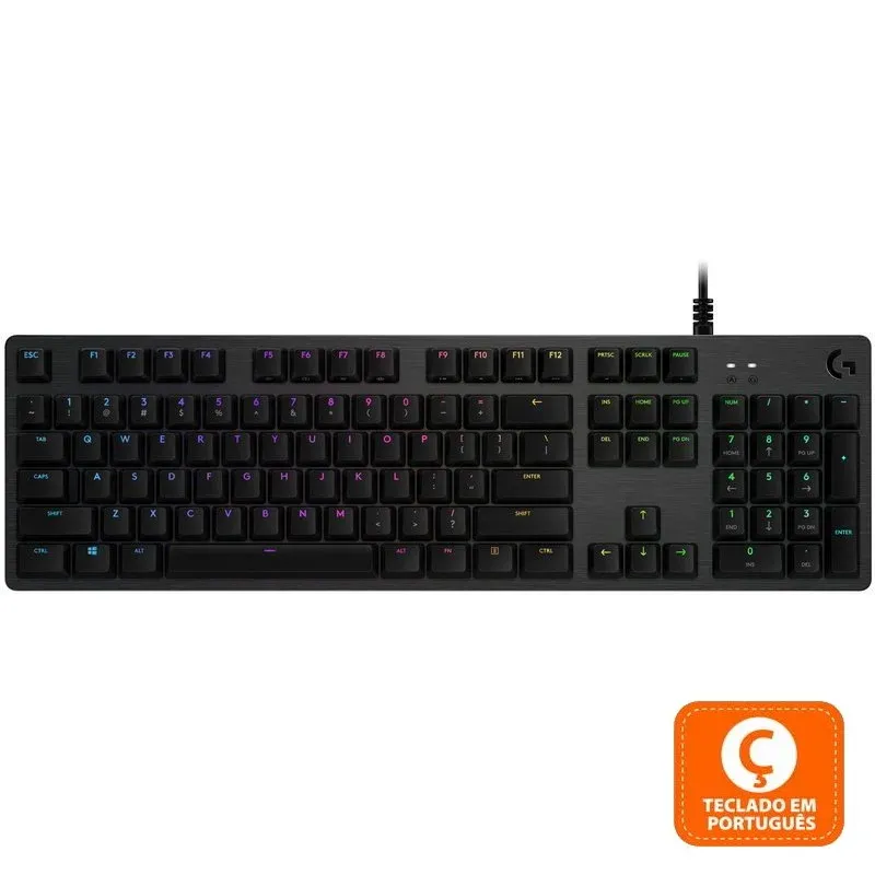 Logitech G512 Carbon Teclado Mecânico Gaming RGB GX Brown (PT)
