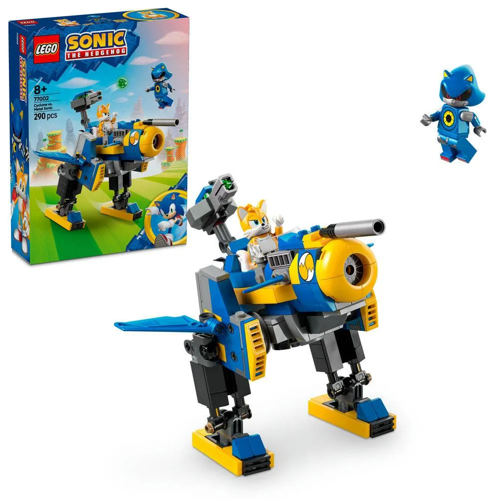 LEGO Sonic: Cyclone contra Metal Sonic | Idades 8+ | 290 Peças | Item 77002
