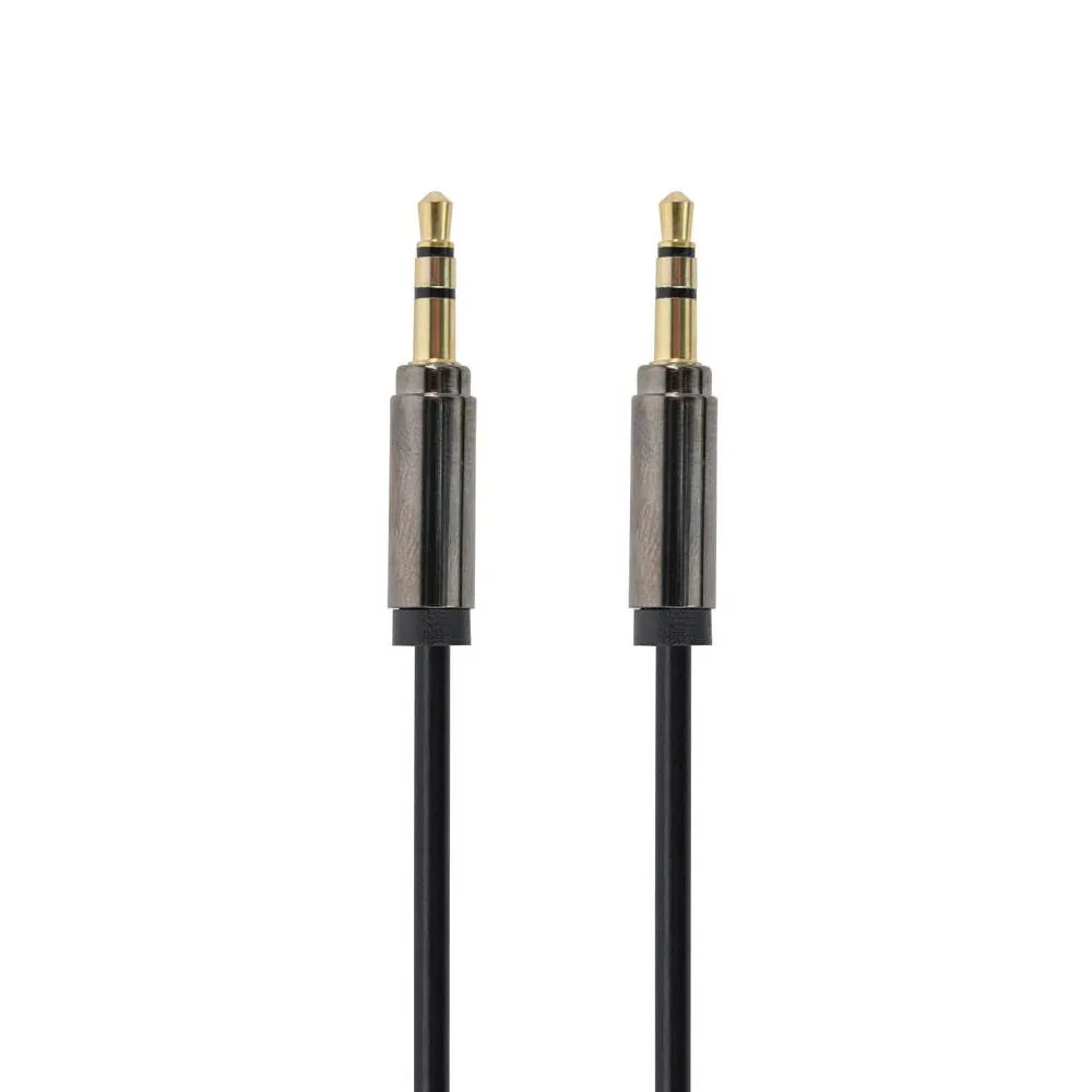 Cabo Extensão de Áudio Gembird CCAP-444-1M Jack 3.5mm Macho/Macho 1m Preto