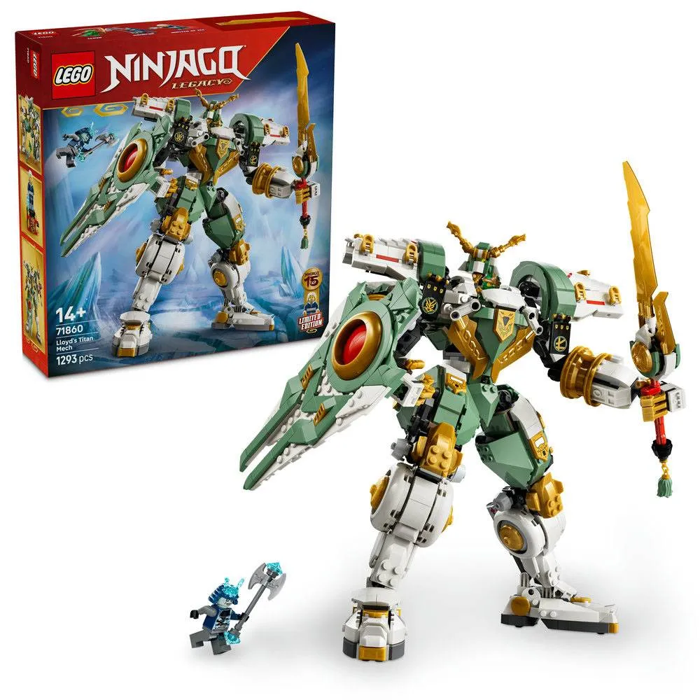 LEGO Ninjago: O Robô Titã de Lloyd - 15º Aniversário | Idades 14+ | 1293 Peças | Item 71860