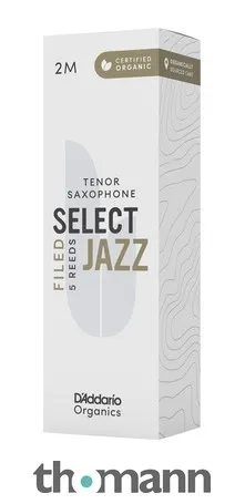 DAddario Woodwinds Organic Sel. Jazz Filed TEN 2M