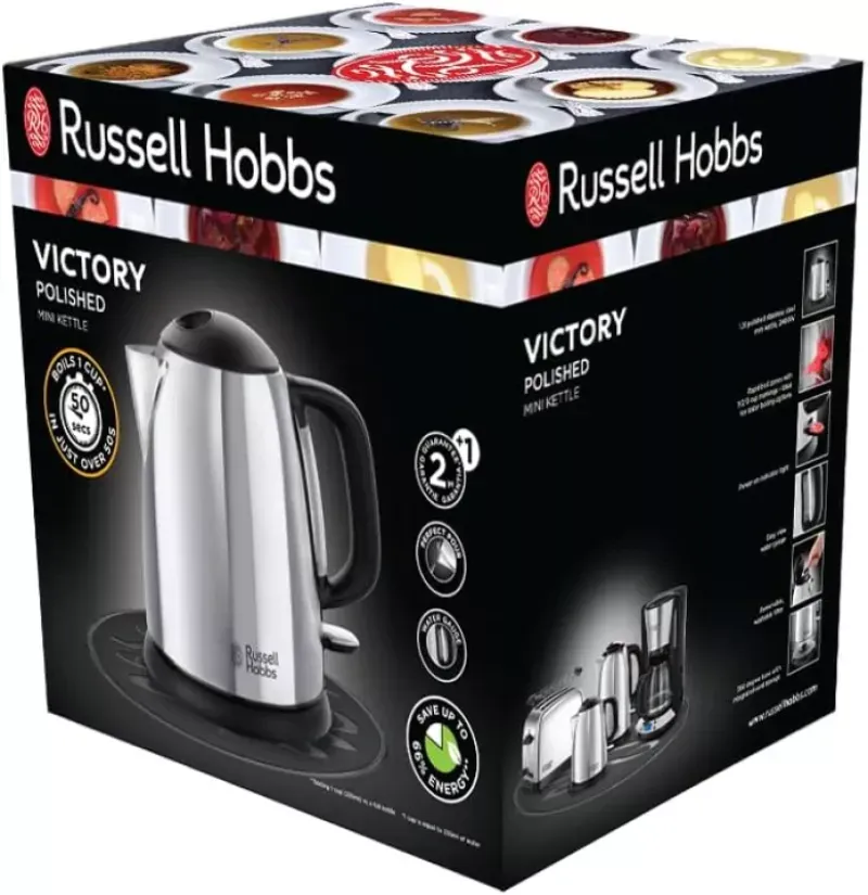 Jarro Elétrico Russell Hobbs Victory 1 Litro 2200W Aço Inox