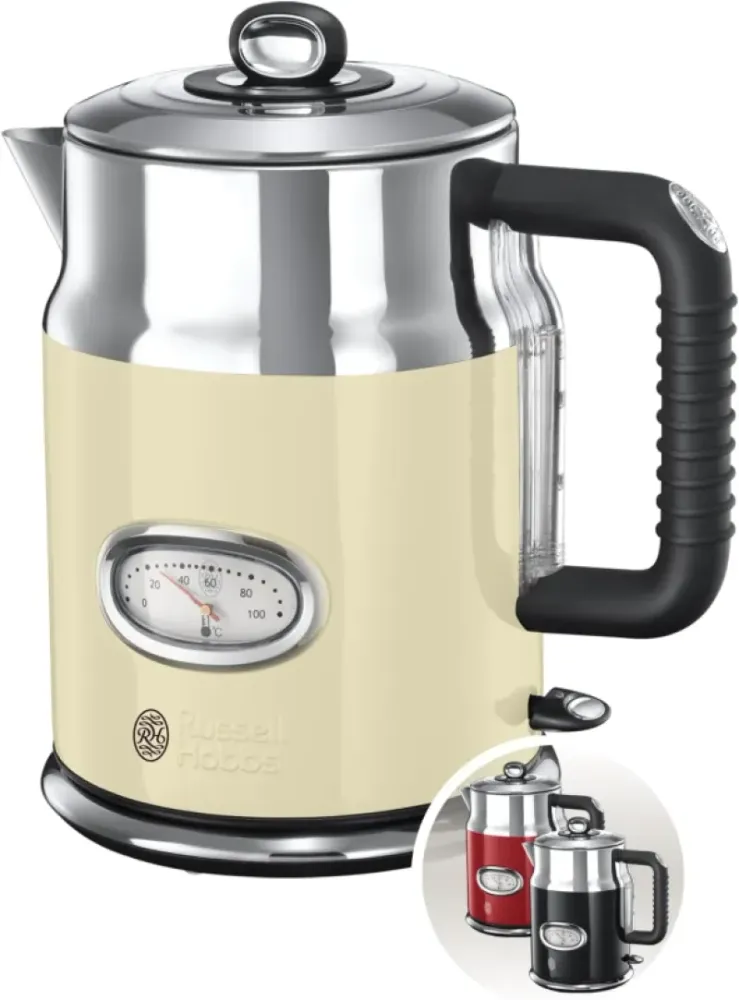 Jarro Elétrico Russell Hobbs Retro Cream 1.7L 21672-70