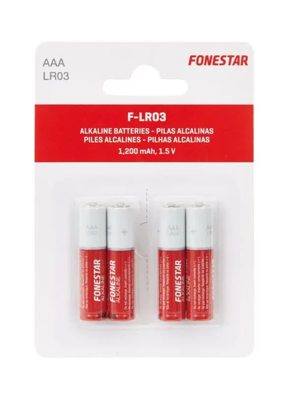 Pilhas alcalinas AAA-LR03 1,5 V - F-LR03
