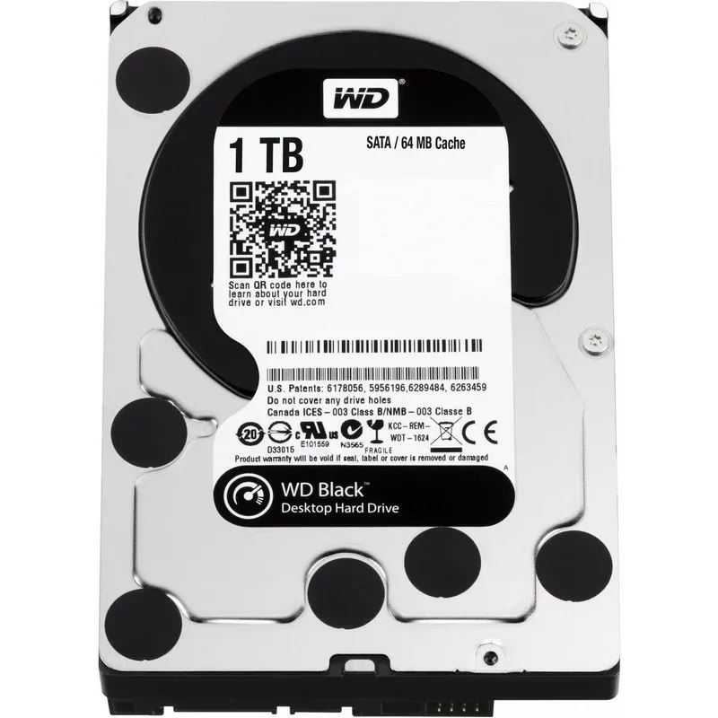 Disco Rígido WD Black 1TB SATA3 7200rpm
