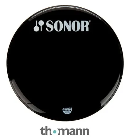 Sonor 24" Front Head Black with Hole