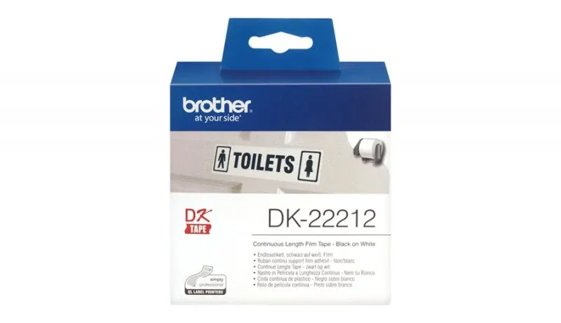 BROTHER P-Touch DK-22212 white continue length film 62mm x 15.24m