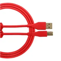 Cabo USB UDG U95003 2.0 A-B Vermelho 3mt Ficha Recta