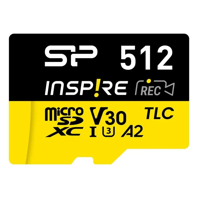 Cartão MicroSDXC Silicon Power Inspire 512GB UHS-I V30 170MB/s 150MB/s