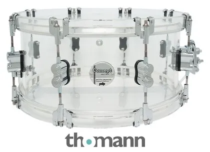 DW PDP 14"x6.5" SN Clear Acrylic