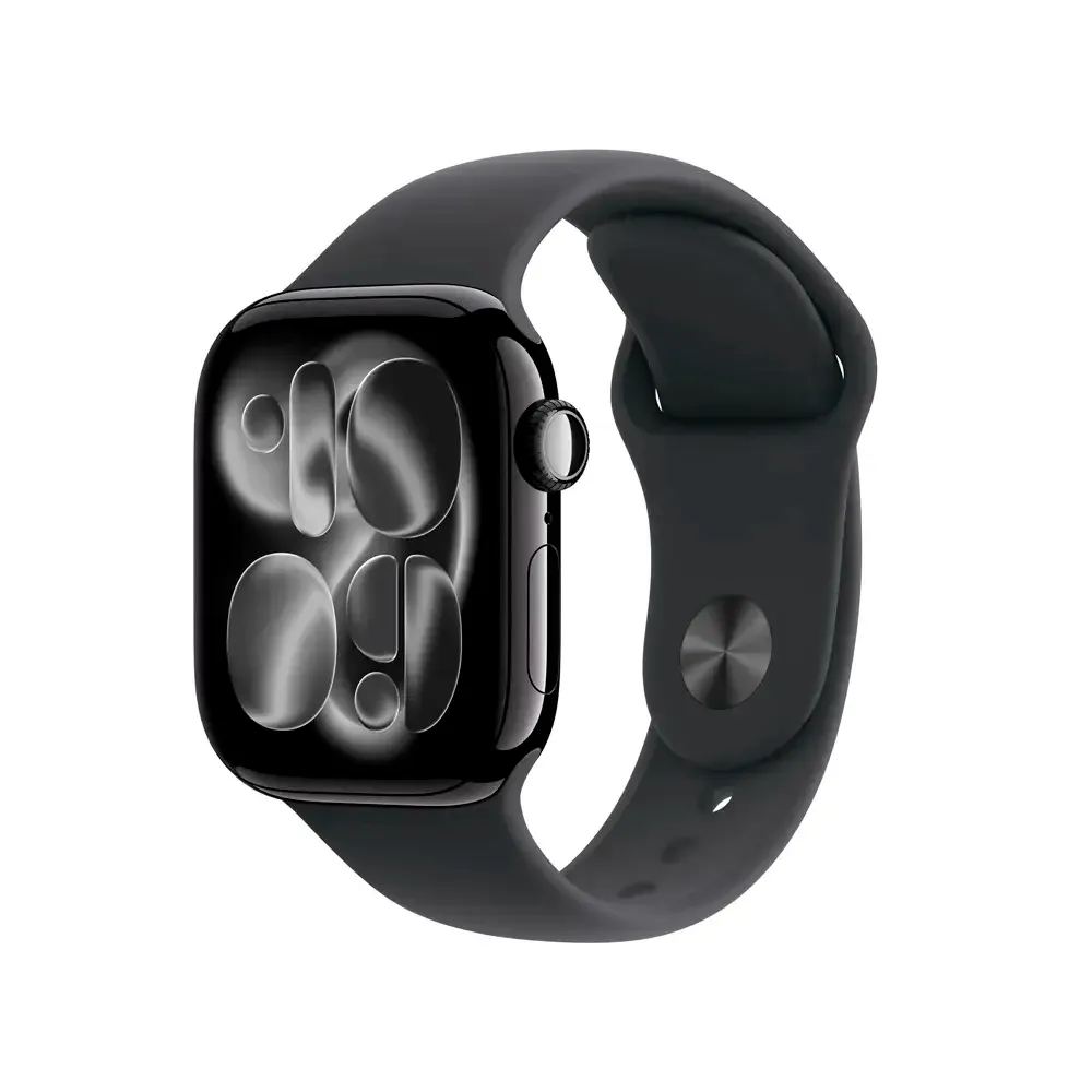 Apple Watch Series 11 GPS 42mm Alumínio Preto Brilhante c/ Bracelete Desportiva Preta - S/M