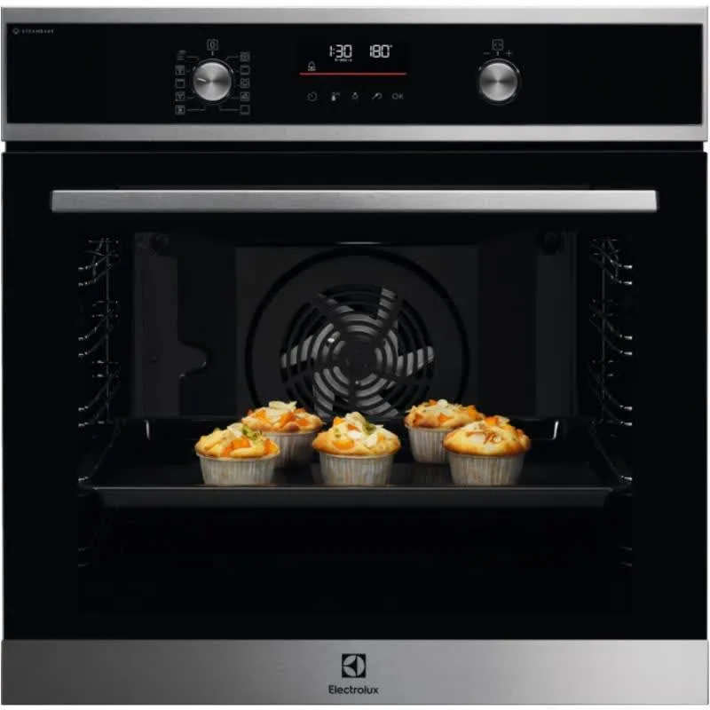 Electrolux Forno multifunções Série 600 SteamBake com limpeza pirolítica EOD6P77X