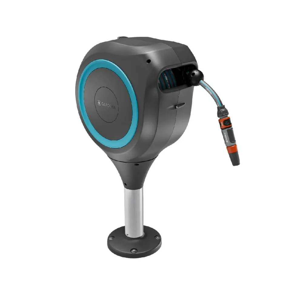 Enrolador de Mangueira Automático Gardena Terrace RollUp M 20m Azul