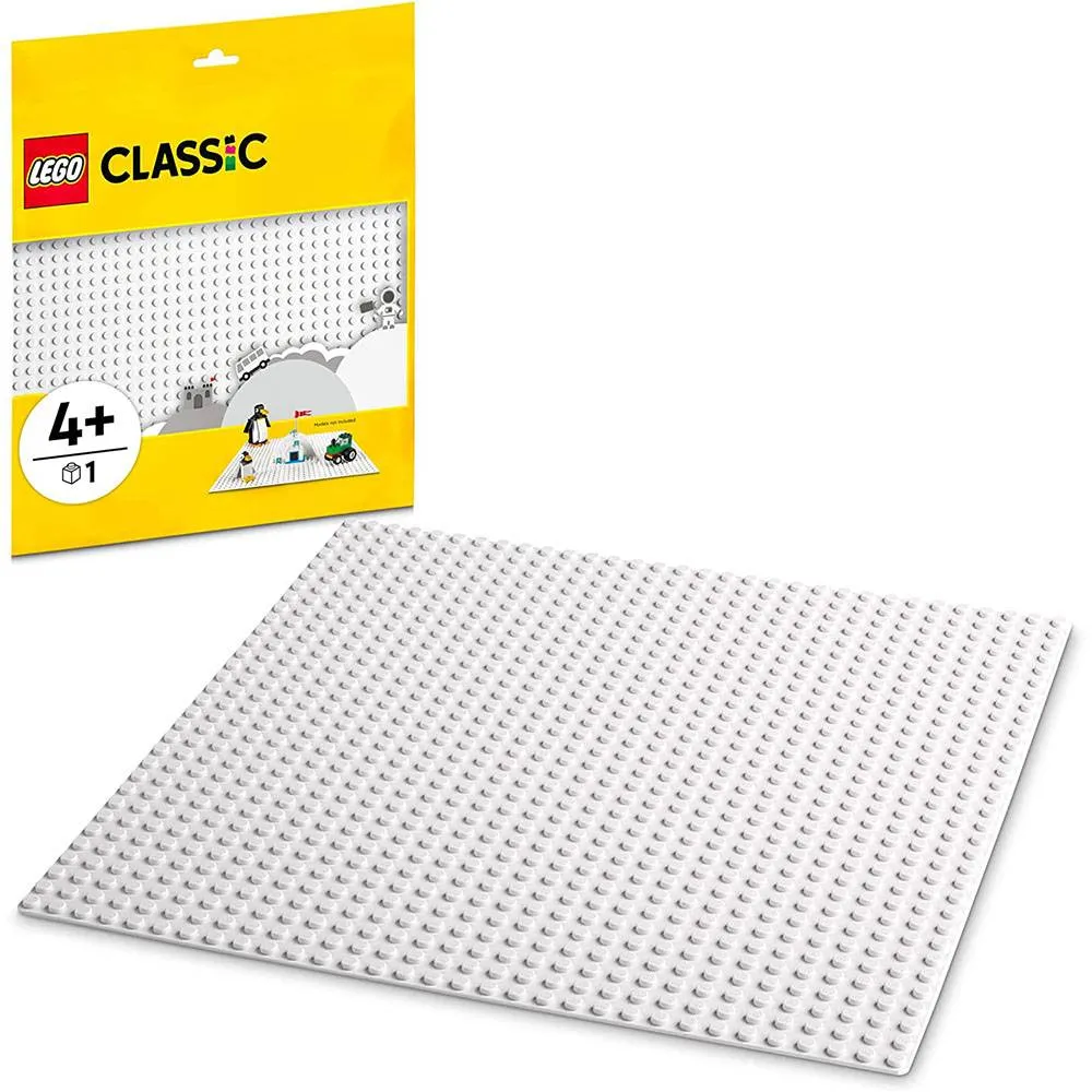 LEGO Classic: Placa de Construção Branca | Idades 4+ | 1 Peça | Item 11026