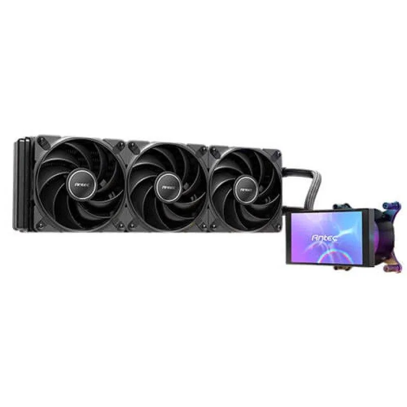Refrigeração líquida Antec Vortex View 360 ARGB 3x120 mm LCD Intel AMD