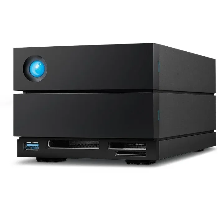 LaCie 2big Dock array de discos 48 TB Desktop Preto STLG48000400