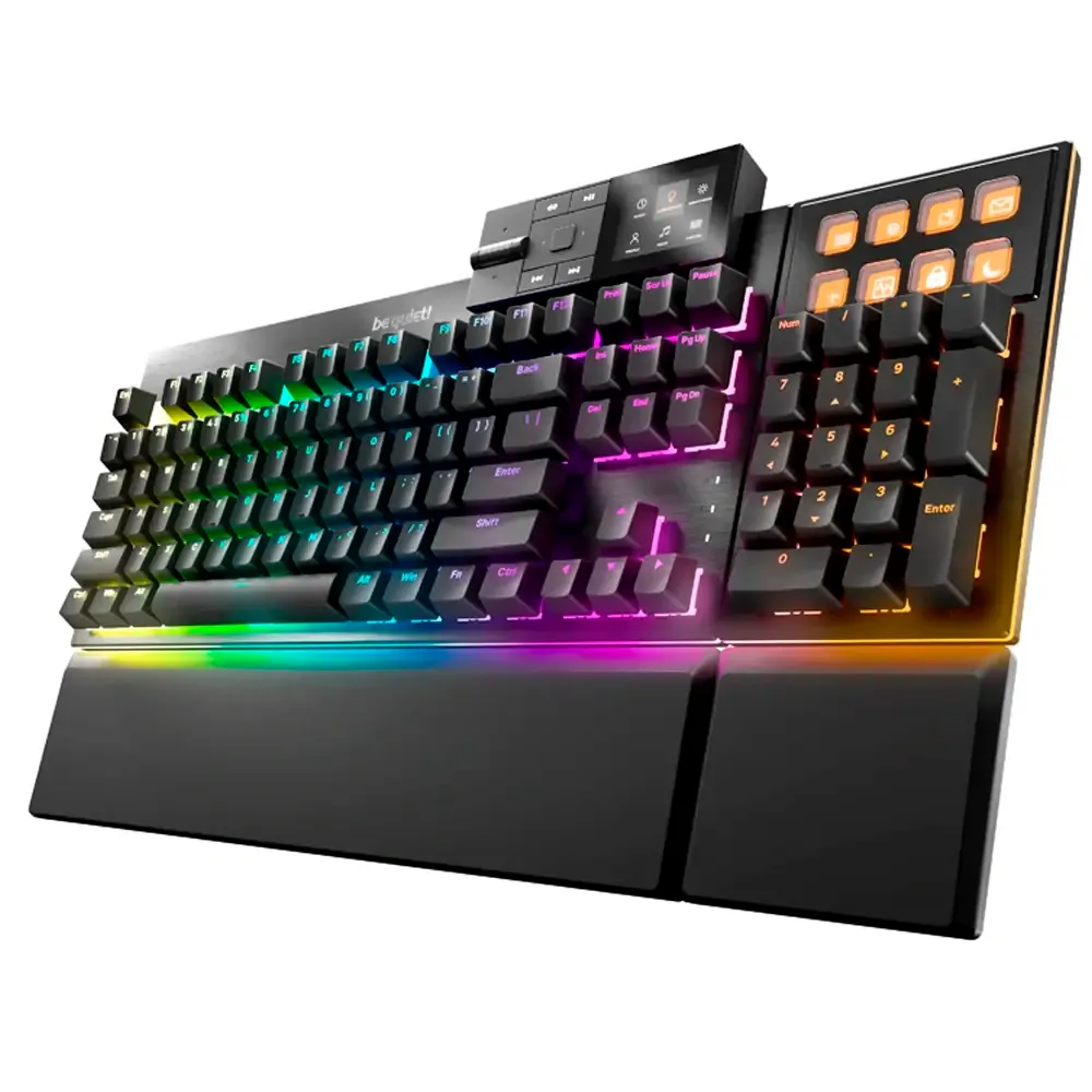 Teclado Mecânico be quiet! Dark Mount Silent Linear Switches US (ANSI) Preto