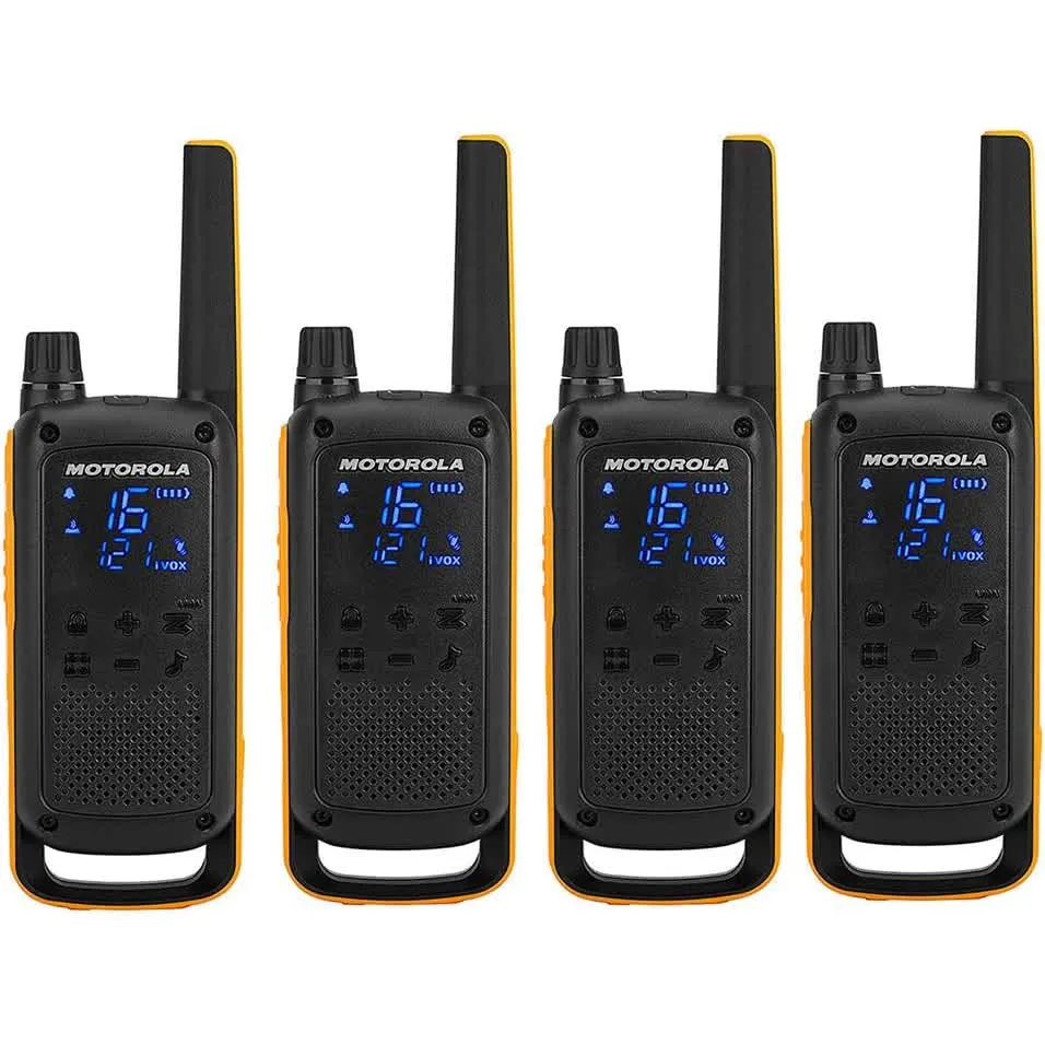 Intercomunicadores Walkie Talkies Tlkr T82 Extreme Quad Pack (16 Canais, 10Km) - Motorola