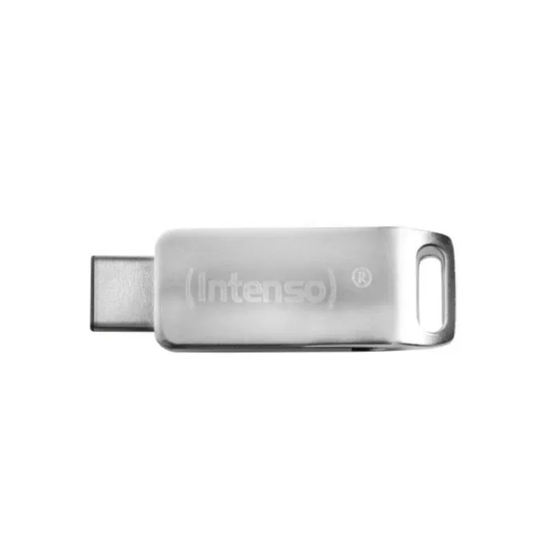 Pen Drive Pen USB Intenso cMobile Line 128GB USB-A USB-C Metálica Giratória