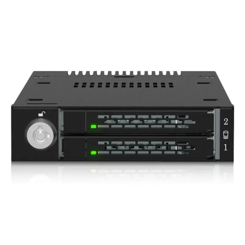Caixa PC ICY DOCK ToughArmor MB834MK-B V2 3,5 Polegadas Metal Preto Hot Swap SSD M.2 NVMe