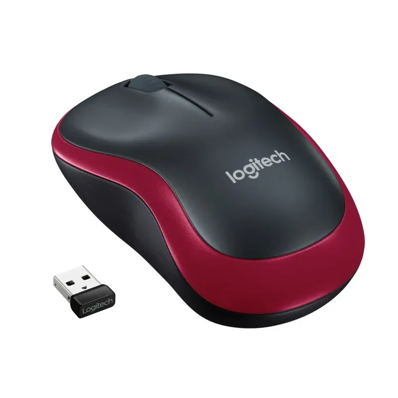 Logitech M185 Rato Sem Fios 1000DPI Vermelho