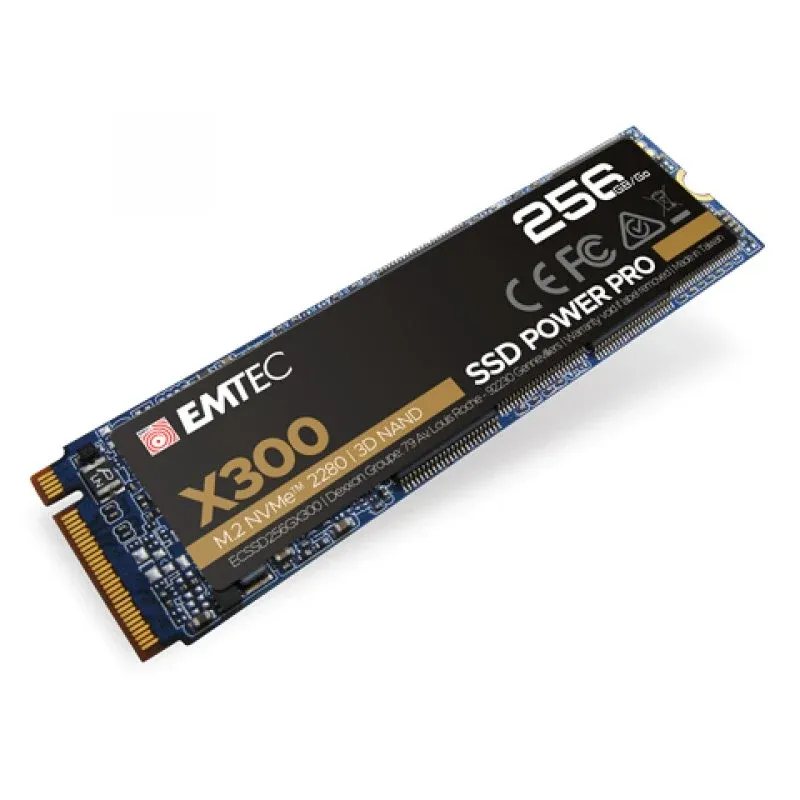 Disco Rígido Emtec Power Pro X300 SSD 256GB M.2 2280 NVMe