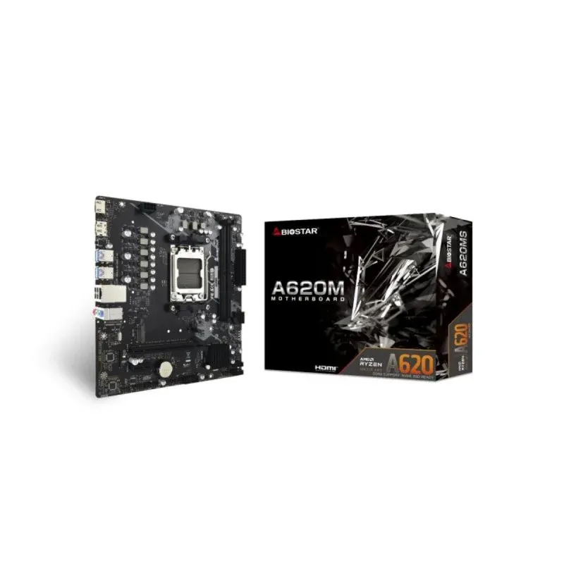 Biostar A620MS Motherboard Micro-ATX AMD AM5 DDR5 SATA III PCIe 4.0