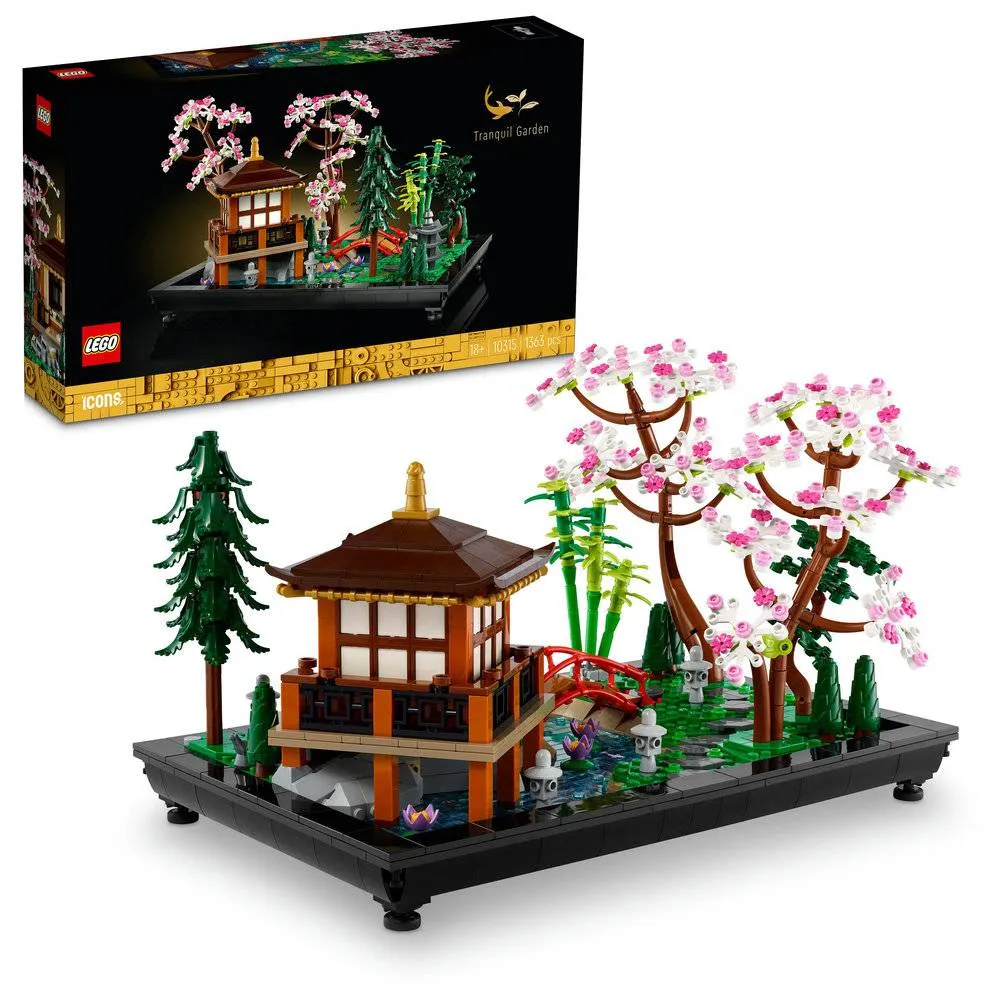 LEGO Icons: Jardim Tranquilo | Idades 18+ | 1363 Peças | Item 10315