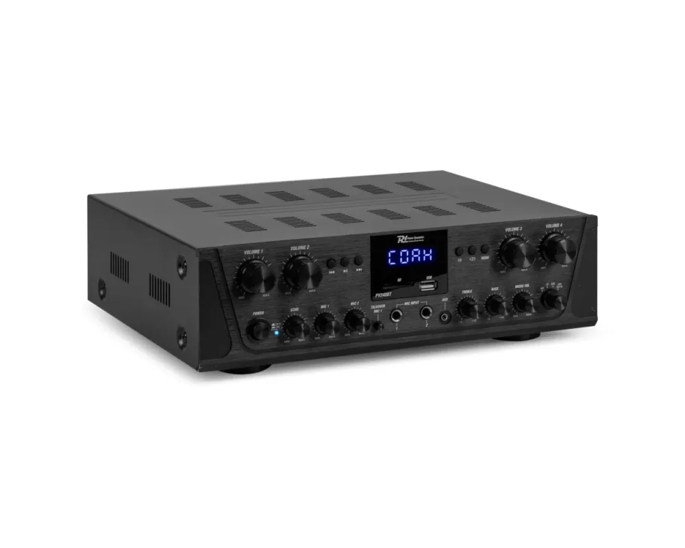 Power Dynamics PV240BT 4-Zone Audio Amplifier System 400W