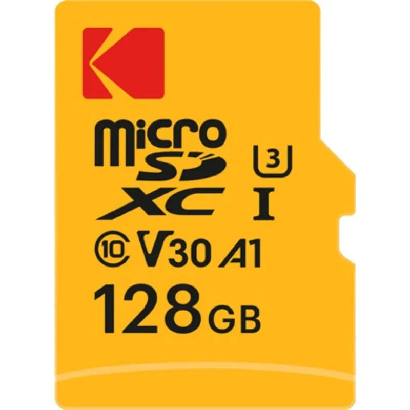 Cartão de memória Kodak EKMSDM128GXC10HPRK 128 GB MicroSD Classe 10 UHS-I V30 A1