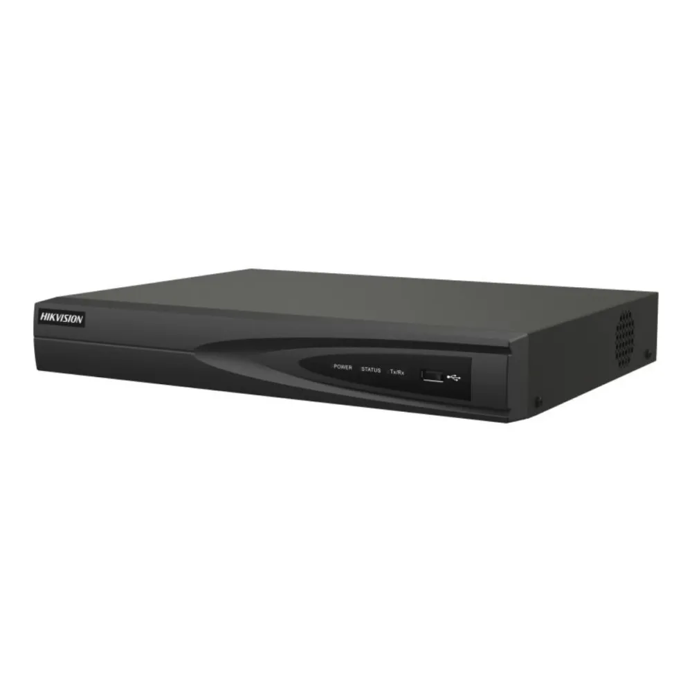 Gravador NVR Hikvision Pro 4 Canais 1U 4K Preto - DS-7604NI-K1(C)/alarm