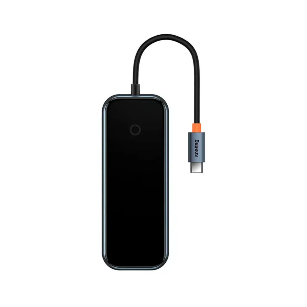Hub Baseus USB-C 4 Portas 4xUSB 3.0 Preto