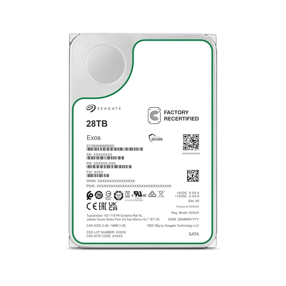 Disco Rígido 3.5" Seagate Exos 28TB 7200RPM SATA III