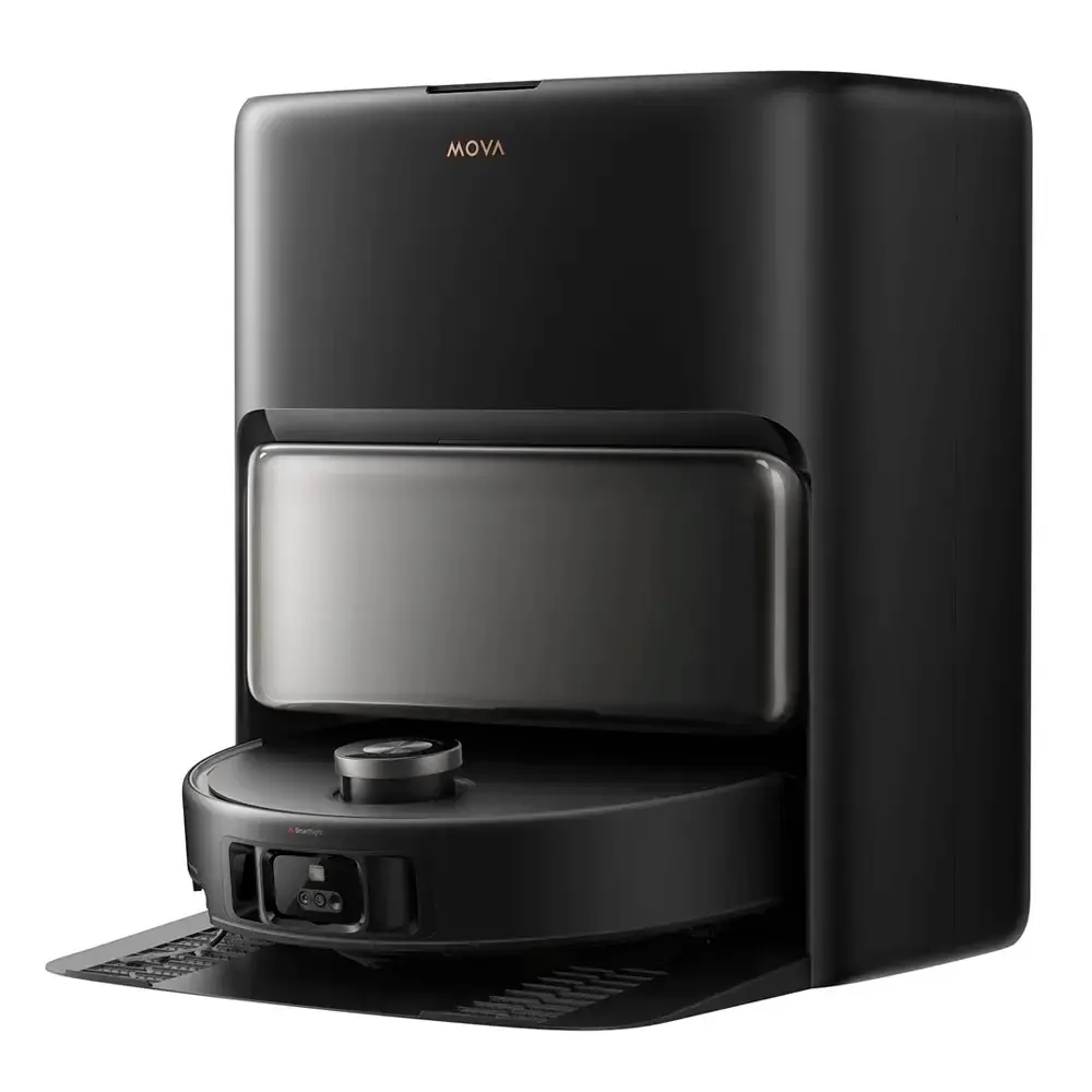 Aspirador Robô Mova V50 Ultra Complete 24000Pa 6400mAh Preto + Base Station