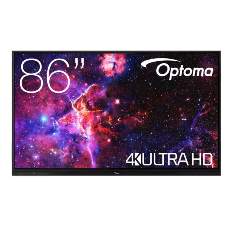 Monitor Interactivo Optoma Creative Touch Série 3 - 86" / 8GB / 64GB / 4K / Tátil / Android / IA / Wi-Fi 6 / Colunas 20W - 3863RK