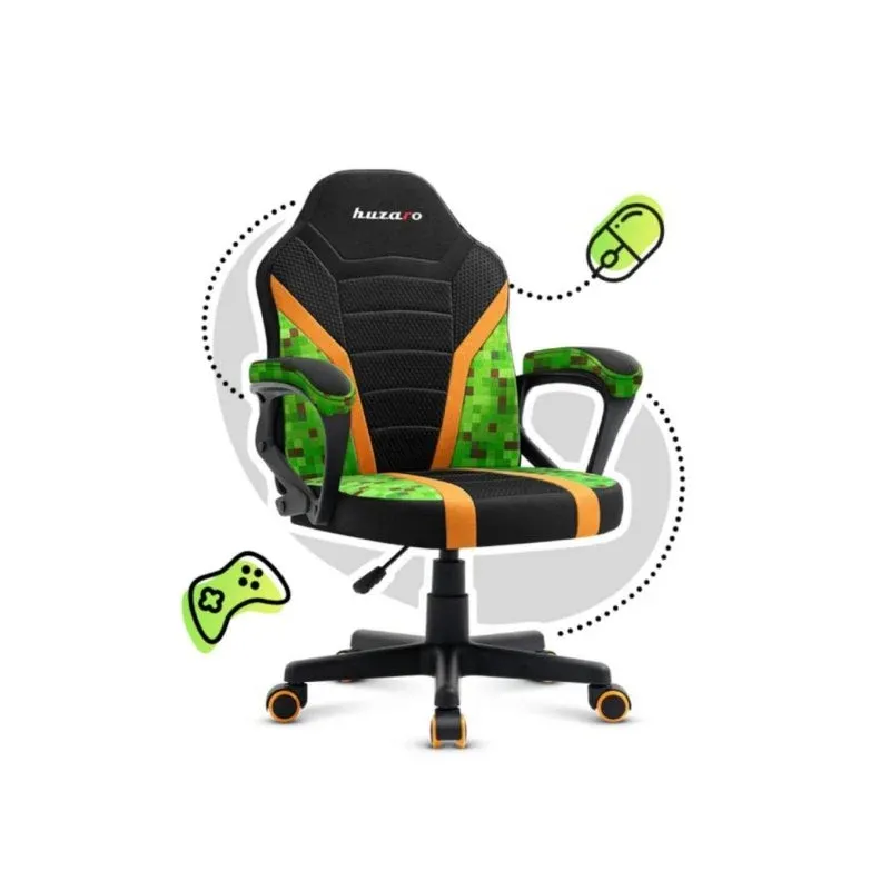 Cadeira Gaming Huzaro Ranger 1.0 Pixel Mesh Encosto de malha Reclinável