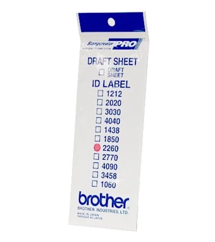Etiquetas de identificação ID2260 (22X60) 1 Bolsa de 12 folhas