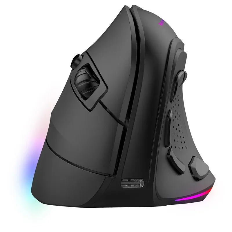 Mars Gaming MM-SK Rato Gaming Sem Fios Ergonómico Vertical RGB Chroma 8400DPI Tri-Mode Preto