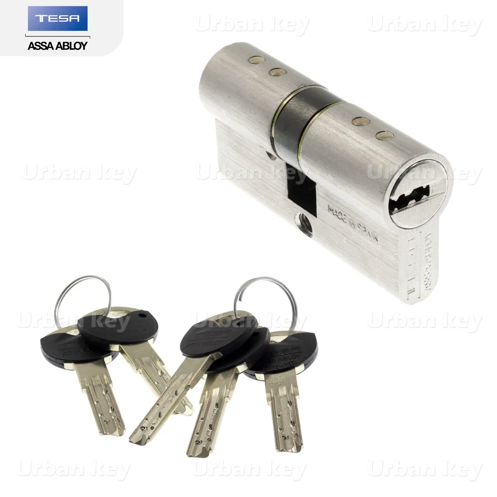 Cilindro Segurança Tesa Tx80 ( 30 30 ) Niquelado - CILASEG3030UK