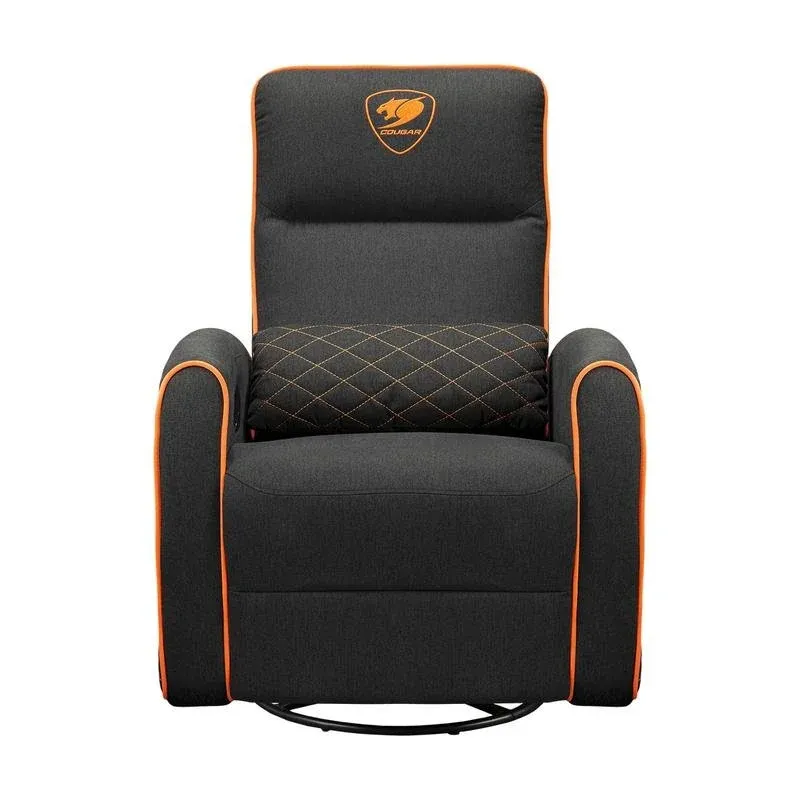 Cadeira de jogos COUGAR CGR-FDF-GRO 150 kg assento acolchoado preto e laranja