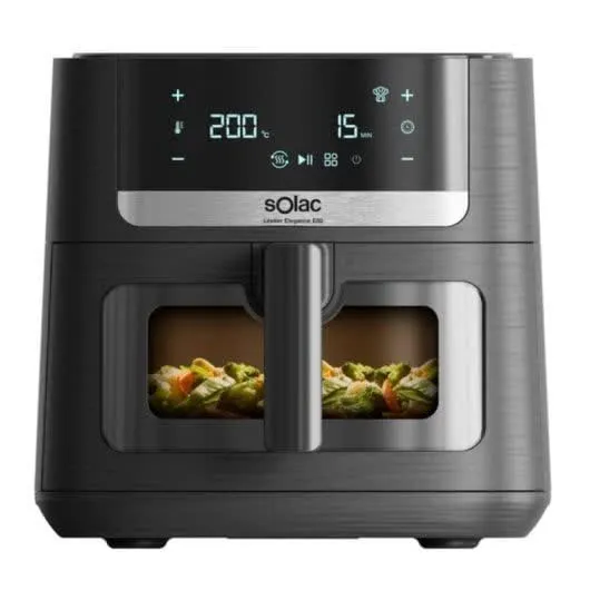 Fritadeira A Ar Digital Solac Fa1801 8L Com 2 Resistências