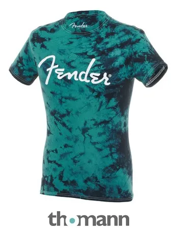 Fender T-Shirt Tie-Dye Logo Blue M