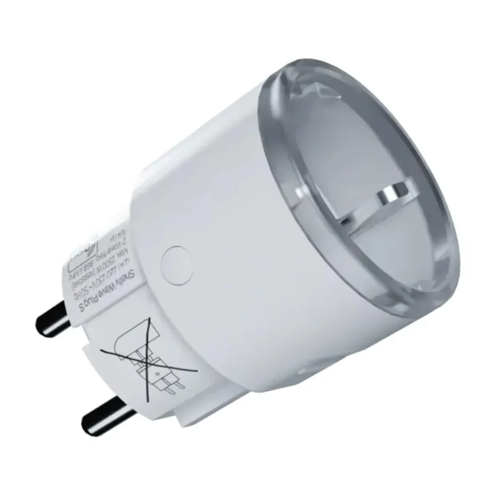 Tomada Inteligente Shelly Plug S Z-Wave Exterior Branca