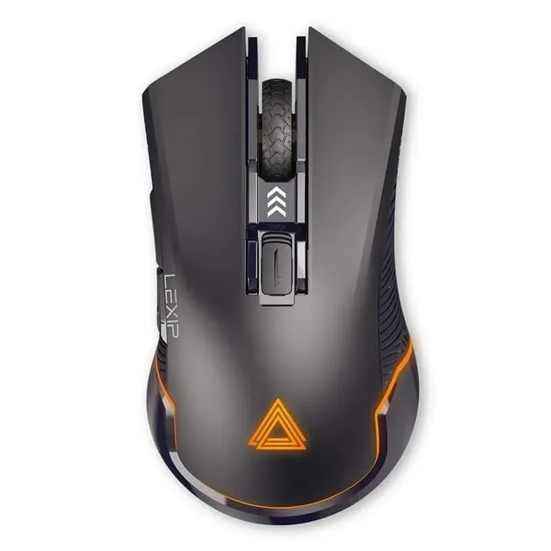 Rato Lexip AR18 RF Wireless USB 4800DPI Preto RGB 6 Botões